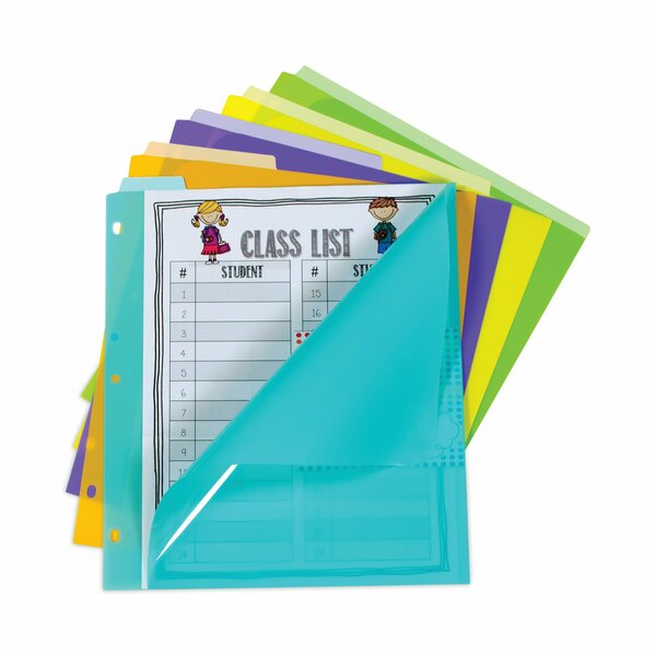 C-Line Products Index Dividers with Vertical Tab, 5-Tab, 11.5 x 10, Assorted, 1 Set 07150